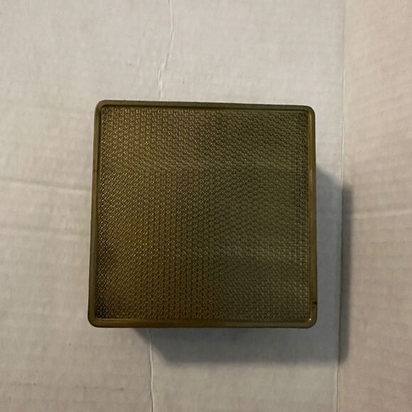 Enamel Butterfly Flower Trinket Box Multicolor Metal w/ Mirror & Lining 4"x2" - Picture 5 of 5